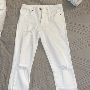 BDG White Distressed Jeans
